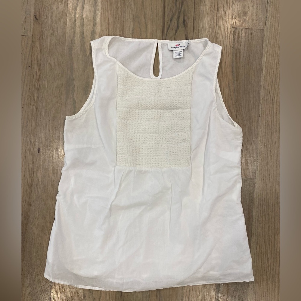 Vineyard Vines knit-panel sleeveless top